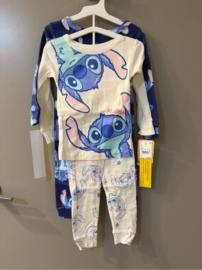 NWT Disney Stitch Pajama 2 Sets Size 3T